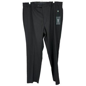 Lauren Ralph Lauren Men 40 Dress Pant Solid Black Press Pleated Office Business